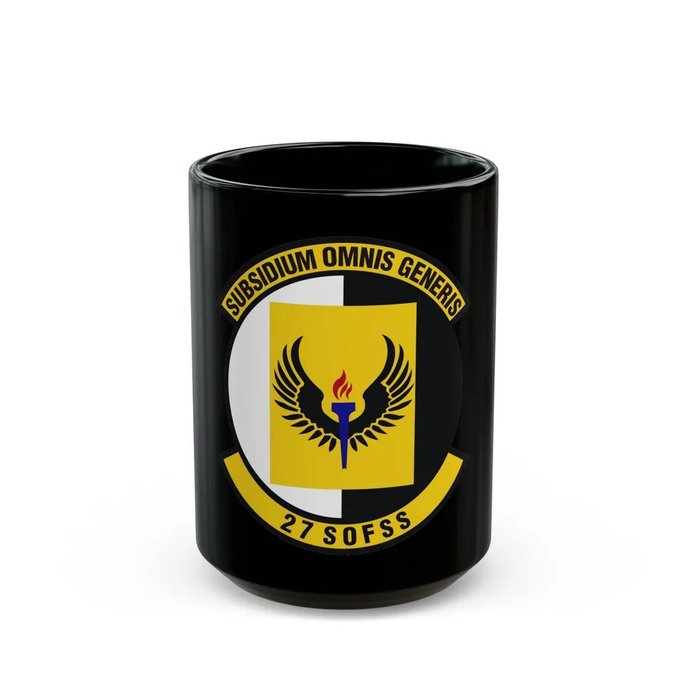 27th Special Operations Force Support Squadron (U.S. Air Force) Black Coffee Mug-15oz-Go Mug Yourself