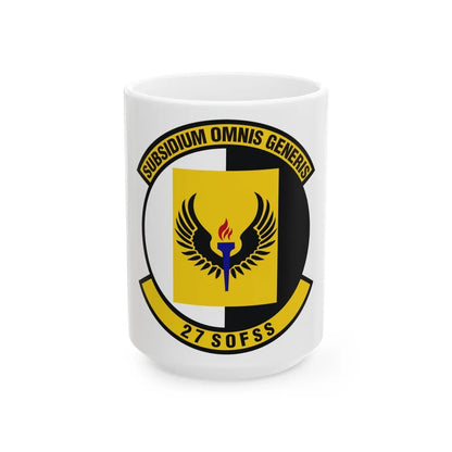 27th Special Operations Force Support Squadron (U.S. Air Force) White Coffee Mug-15oz-Go Mug Yourself