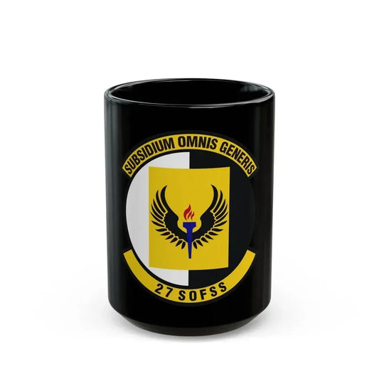 27th Special Operations Force Support Squadron (U.S. Air Force) Black Coffee Mug 15oz - Go Mug Yourself