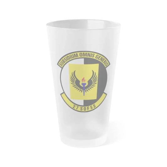 27th Special Operations Force Support Squadron (U.S. Air Force) Frosted Pint Glass 16oz Default Title - Go Mug Yourself