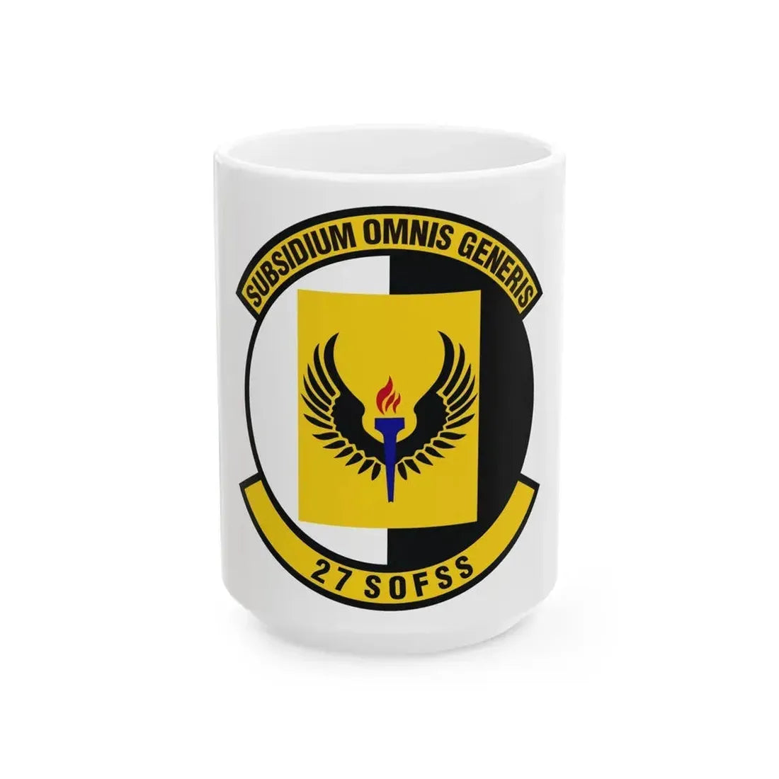 27th Special Operations Force Support Squadron (U.S. Air Force) White Coffee Mug 15oz - Go Mug Yourself