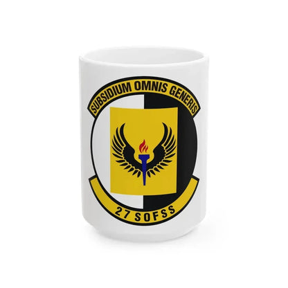 27th Special Operations Force Support Squadron (U.S. Air Force) White Coffee Mug 15oz - Go Mug Yourself