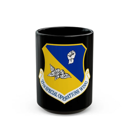 27th Special Operations Wing (U.S. Air Force) Black Coffee Mug-15oz-Go Mug Yourself