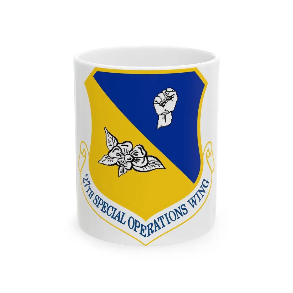 27th Special Operations Wing (U.S. Air Force) White Coffee Mug-11oz-Go Mug Yourself