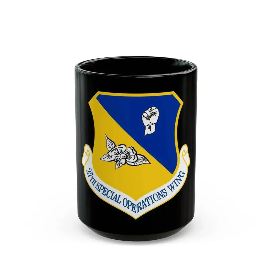 27th Special Operations Wing (U.S. Air Force) Black Coffee Mug 15oz - Go Mug Yourself