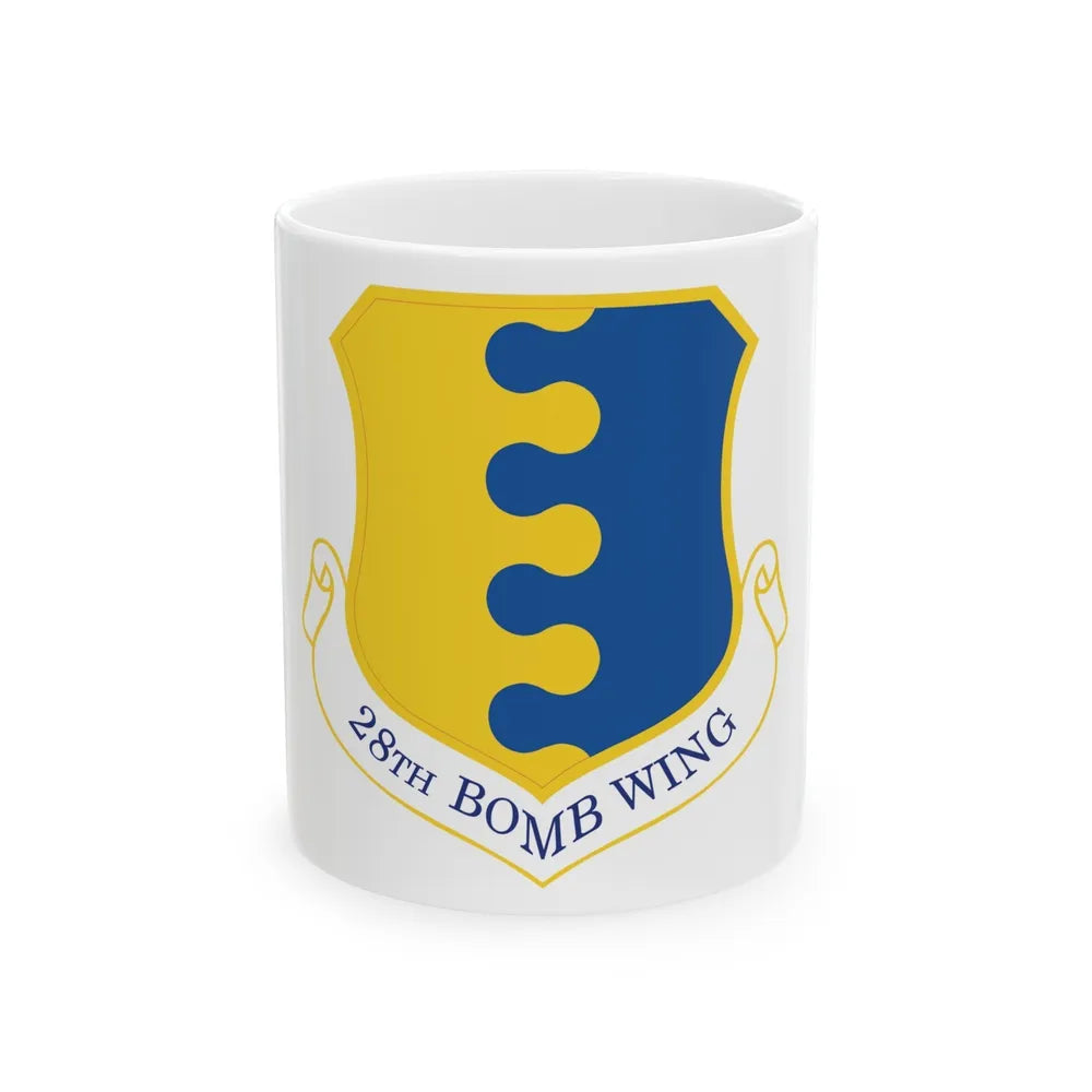 28 Bomb Wing ACC (U.S. Air Force) White Coffee Mug-11oz-Go Mug Yourself