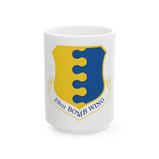28 Bomb Wing ACC (U.S. Air Force) White Coffee Mug 15oz - Go Mug Yourself