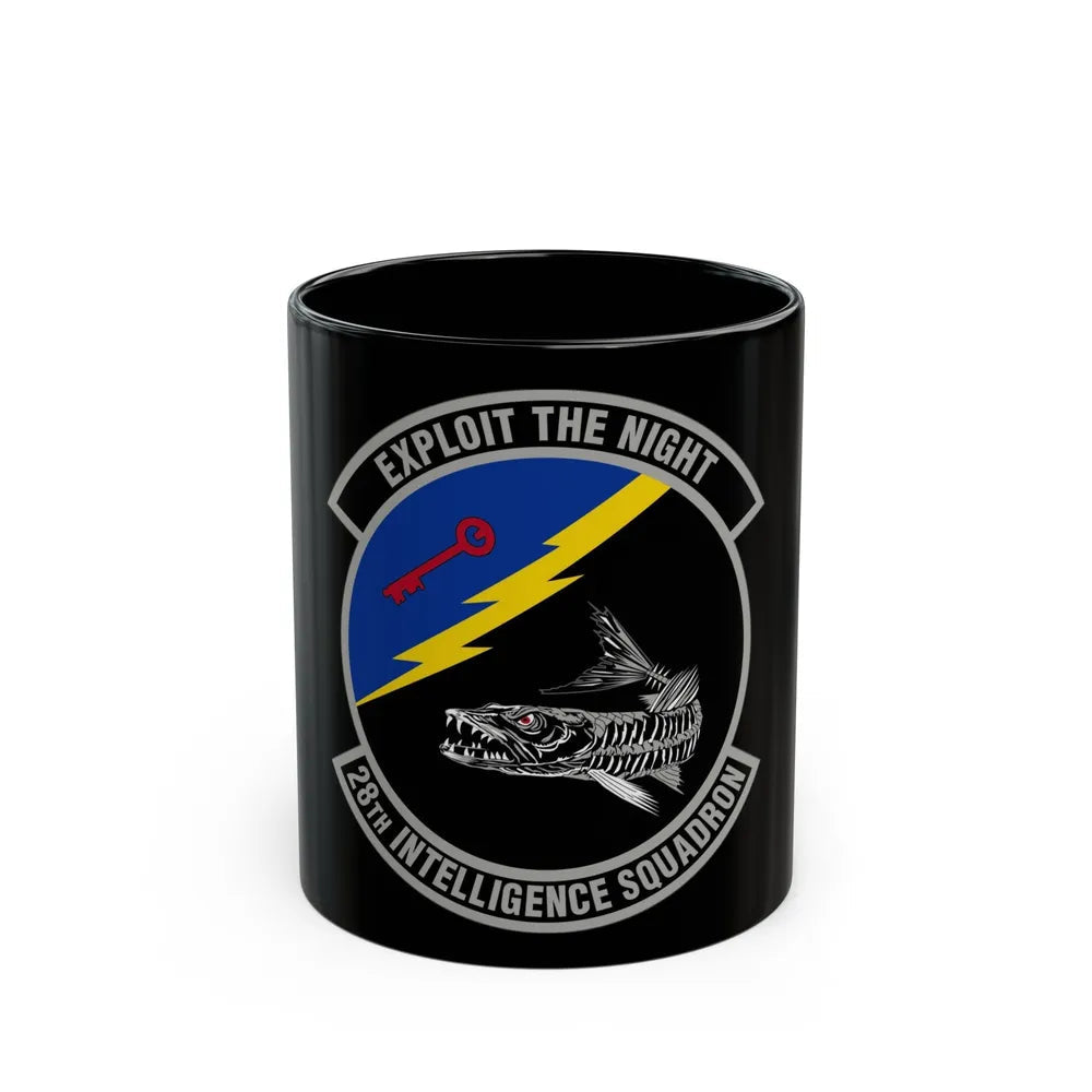 28 Intelligence Squadron AFRC (U.S. Air Force) Black Coffee Mug-11oz-Go Mug Yourself