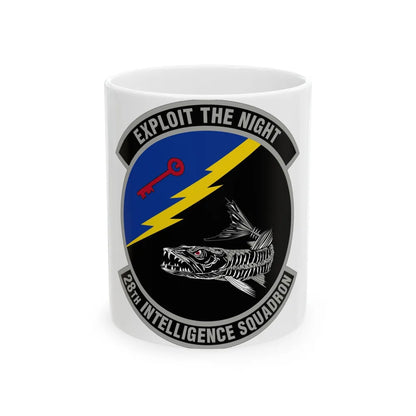 28 Intelligence Squadron AFRC (U.S. Air Force) White Coffee Mug-11oz-Go Mug Yourself