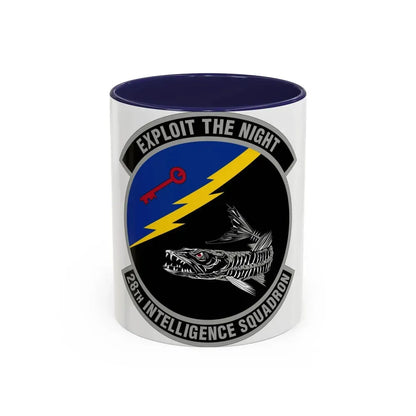 28 Intelligence Squadron AFRC (U.S. Air Force) Accent Coffee Mug 11oz Navy - Go Mug Yourself
