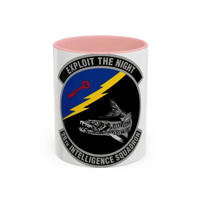 28 Intelligence Squadron AFRC (U.S. Air Force) Accent Coffee Mug 11oz Pink - Go Mug Yourself