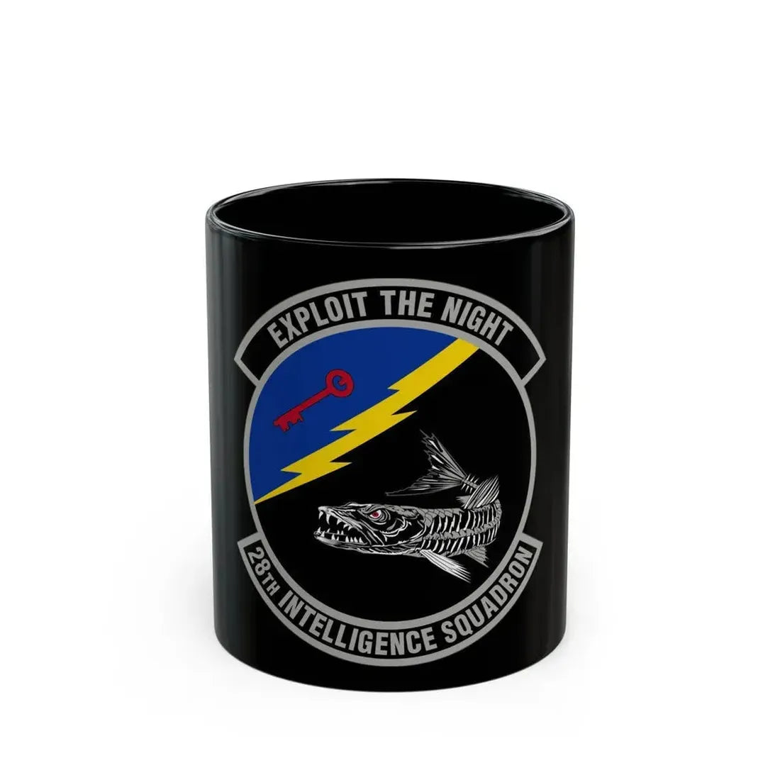 28 Intelligence Squadron AFRC (U.S. Air Force) Black Coffee Mug 11oz - Go Mug Yourself