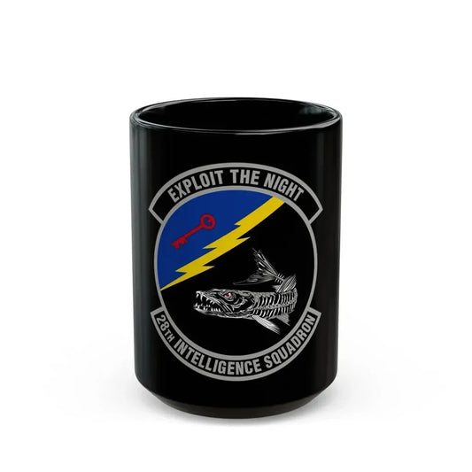 28 Intelligence Squadron AFRC (U.S. Air Force) Black Coffee Mug 15oz - Go Mug Yourself