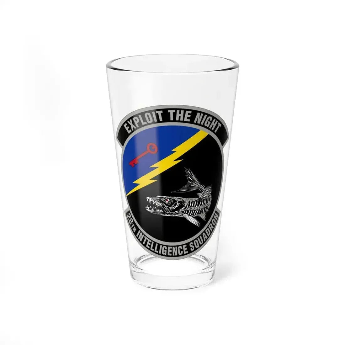 28 Intelligence Squadron AFRC (U.S. Air Force) Pint Glass 16oz - Go Mug Yourself