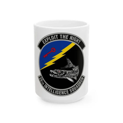 28 Intelligence Squadron AFRC (U.S. Air Force) White Coffee Mug 15oz - Go Mug Yourself