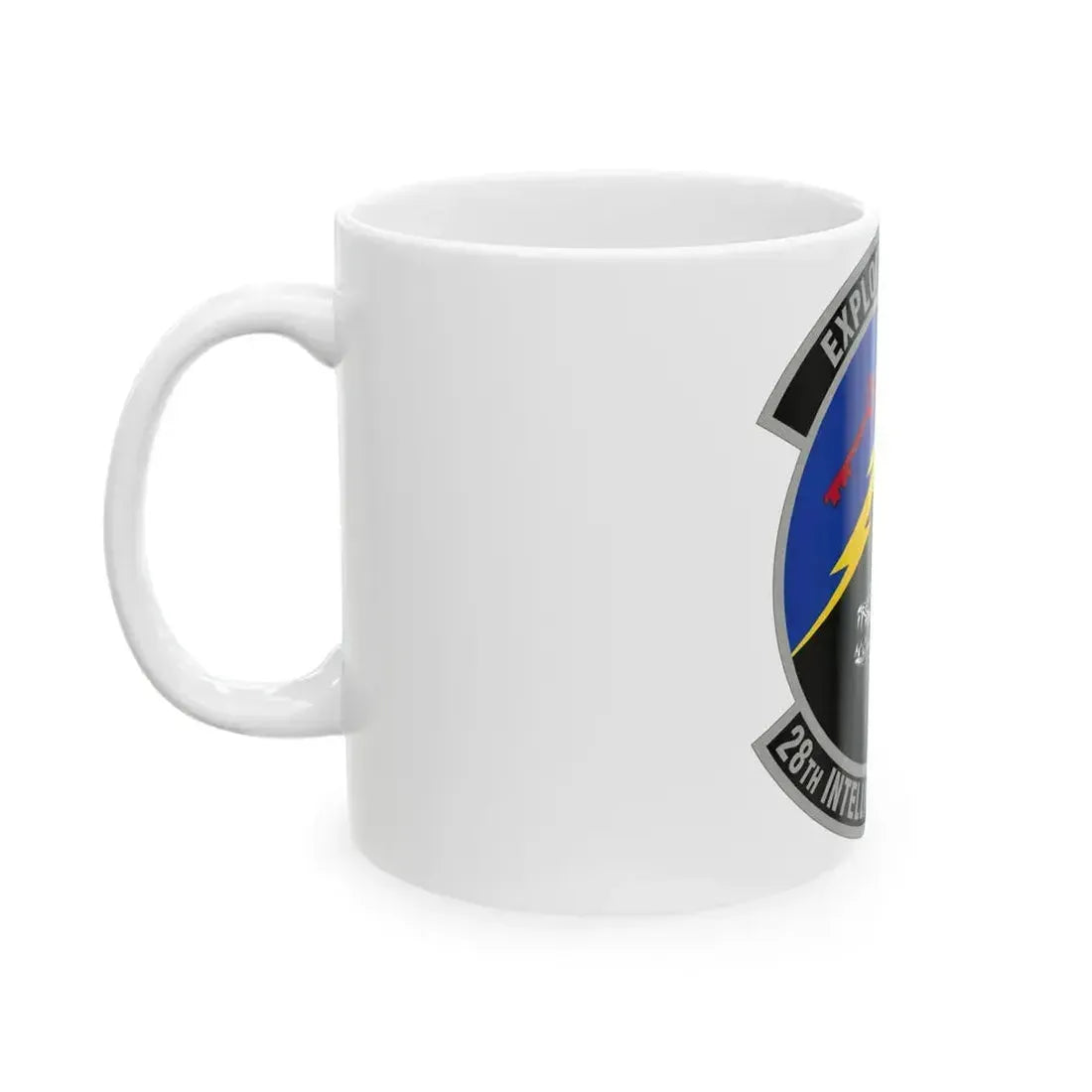 28 Intelligence Squadron AFRC (U.S. Air Force) White Coffee Mug - Go Mug Yourself