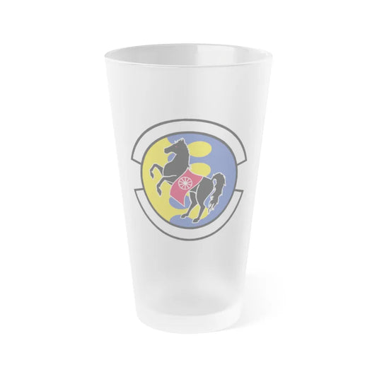 28 Logistics Readiness Squadron ACC (U.S. Air Force) Frosted Pint Glass 16oz-16oz-Frosted-Go Mug Yourself