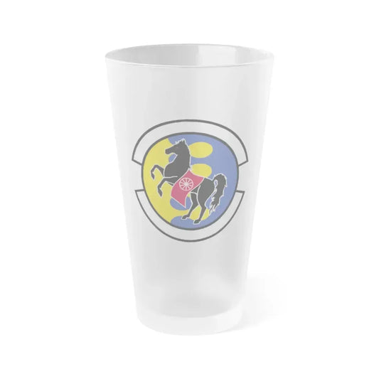 28 Logistics Readiness Squadron ACC (U.S. Air Force) Frosted Pint Glass 16oz 16oz Frosted - Go Mug Yourself