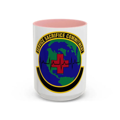 28 Operational Medical Readiness Squadron AFGSC (U.S. Air Force) Accent Coffee Mug 15oz Pink - Go Mug Yourself