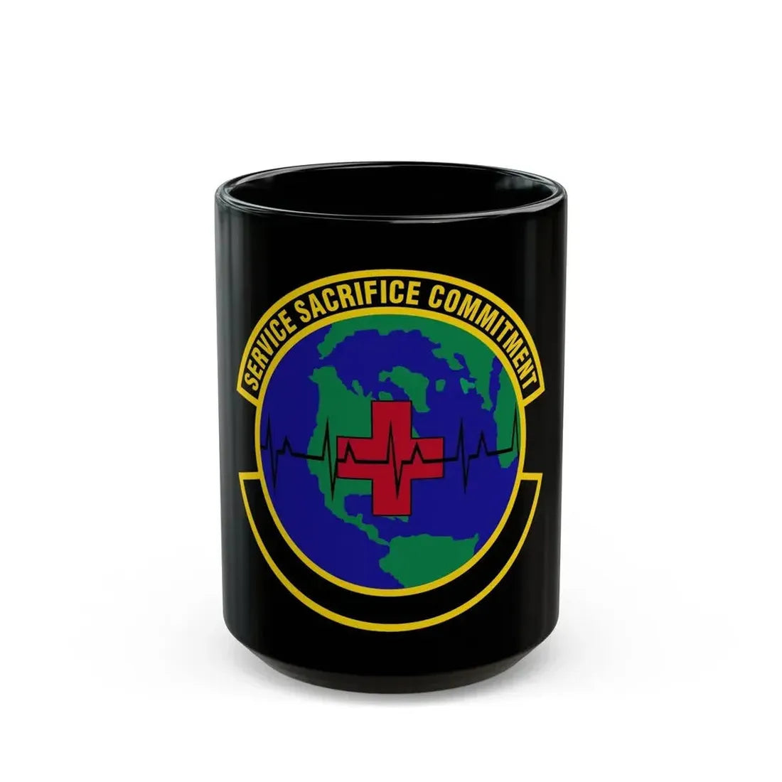 28 Operational Medical Readiness Squadron AFGSC (U.S. Air Force) Black Coffee Mug 15oz - Go Mug Yourself