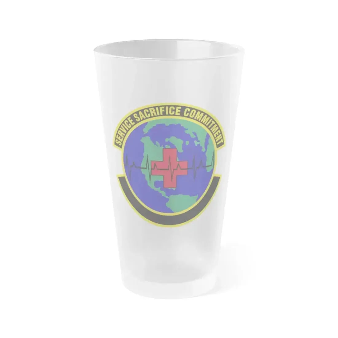 28 Operational Medical Readiness Squadron AFGSC (U.S. Air Force) Frosted Pint Glass 16oz 16oz Frosted - Go Mug Yourself