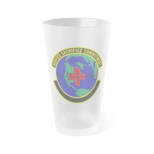 28 Operational Medical Readiness Squadron AFGSC (U.S. Air Force) Frosted Pint Glass 16oz 16oz Frosted - Go Mug Yourself
