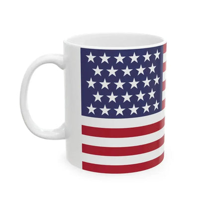28 Star US Flag 2001 GWB inauguration (United States) White Coffee Mug - Go Mug Yourself