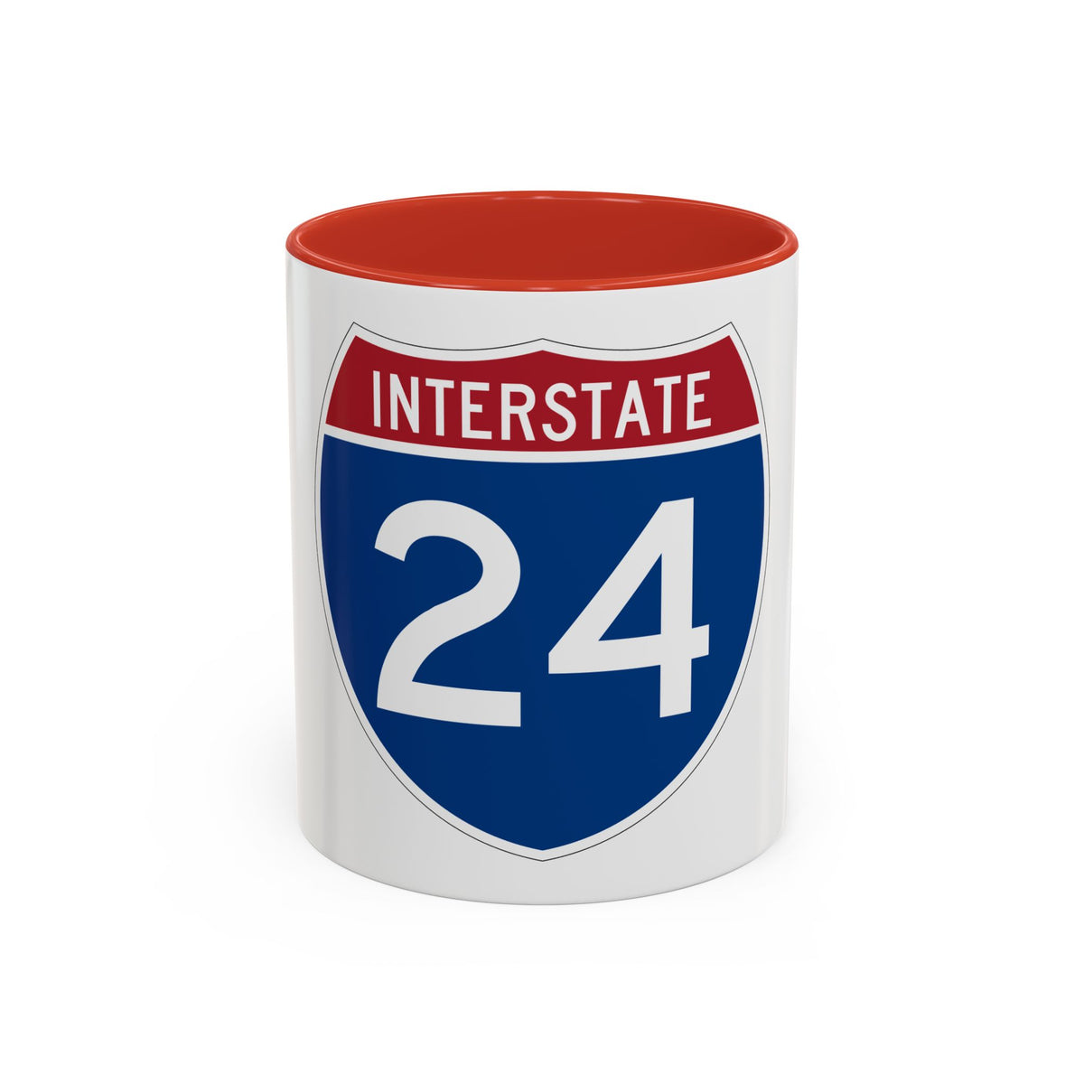 Interstate 24 (U.S. Highways) Accent Coffee Mug