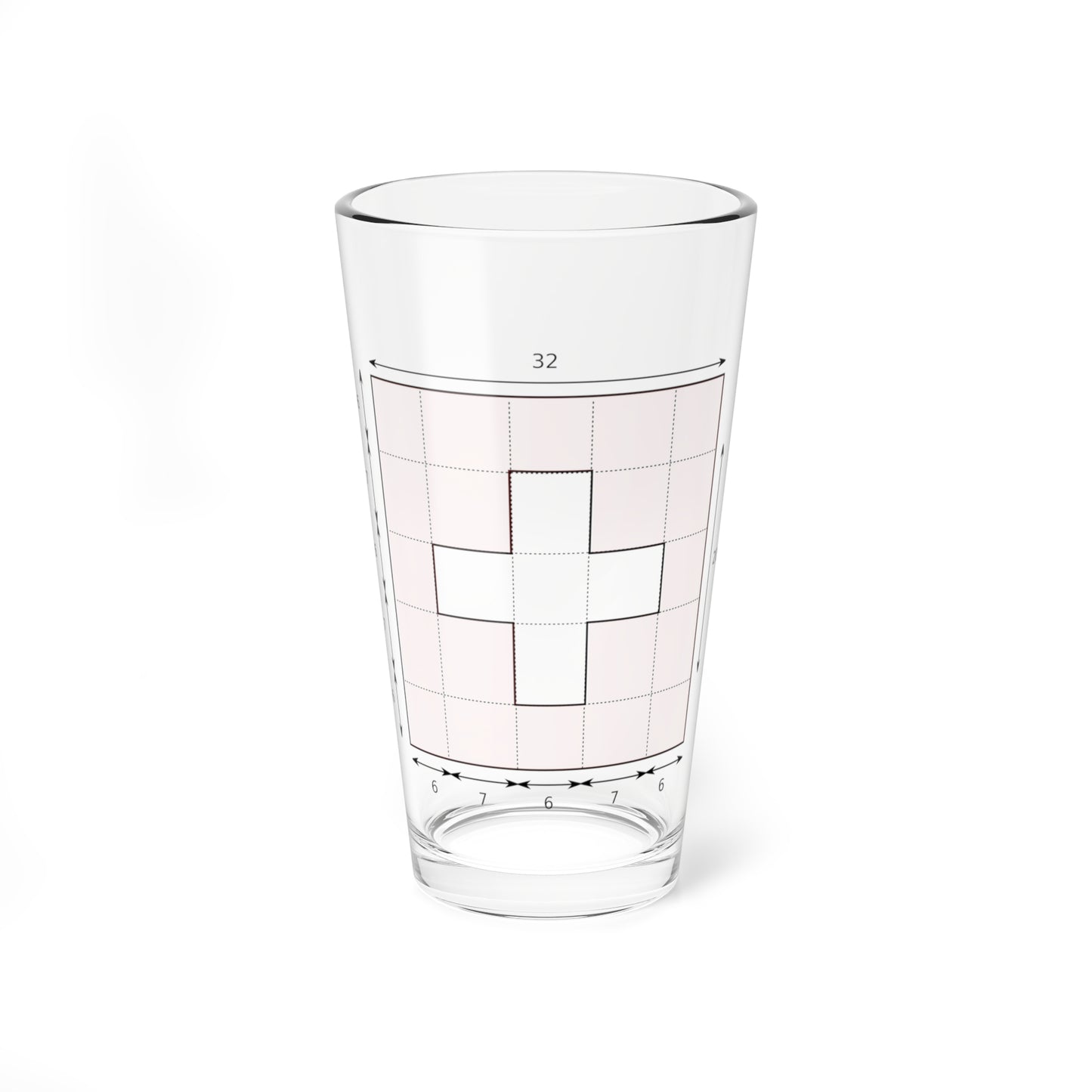 Swiss Flag Specifications (Switzerland) Pint Glass 16oz
