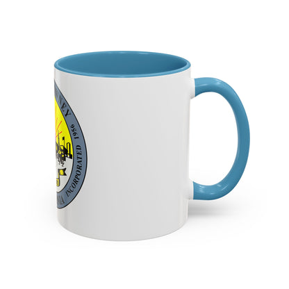 Seal of Downey California - Accent Coffee Mug
