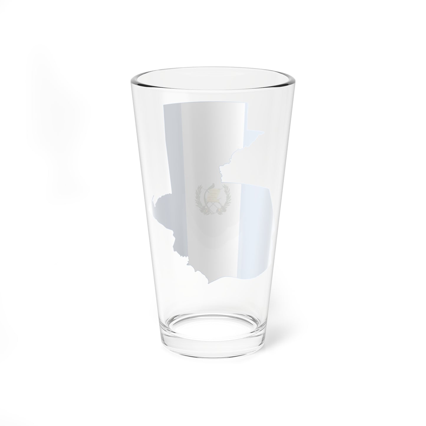 Flag map of Guatemala (Guatemala) Pint Glass 16oz