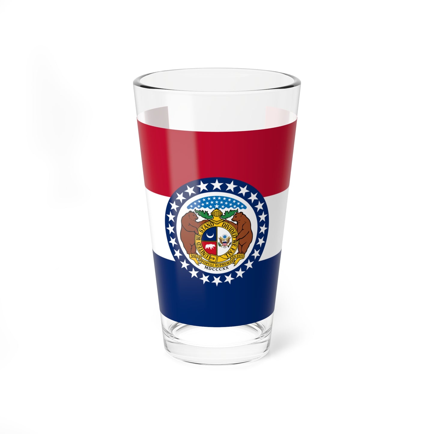 Flag of Missouri (United States) Pint Glass 16oz