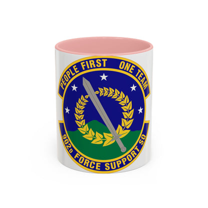 902d Force Support Squadron (U.S. Air Force) Accent Coffee Mug