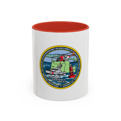 USCGS Columbia River (U.S. Coast Guard) Accent Coffee Mug