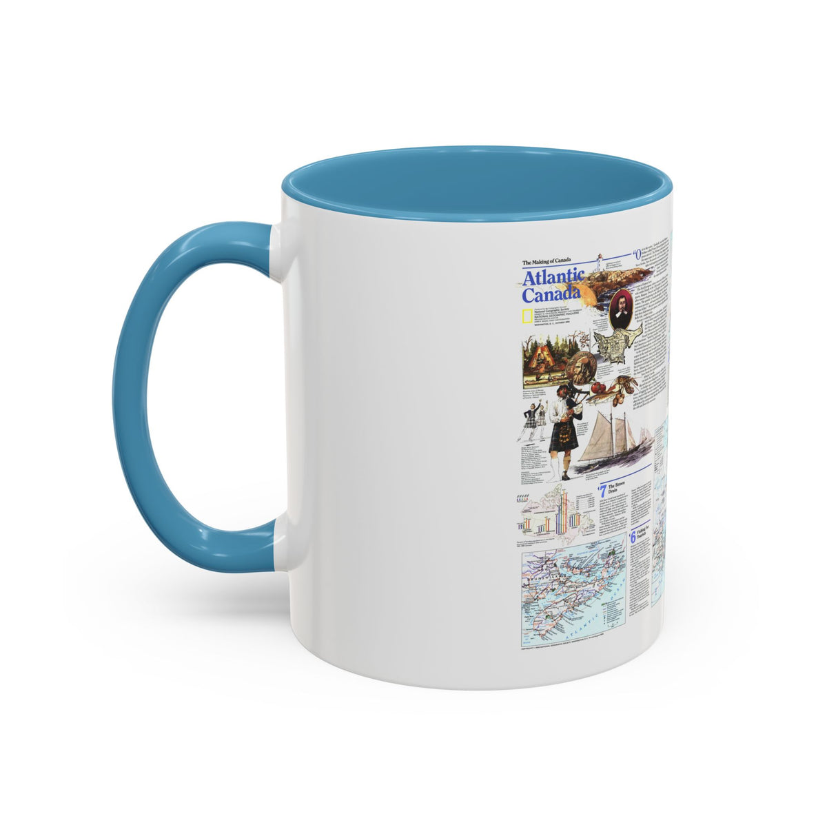 Canada - Atlantic 2 (1993) (Map) Accent Coffee Mug