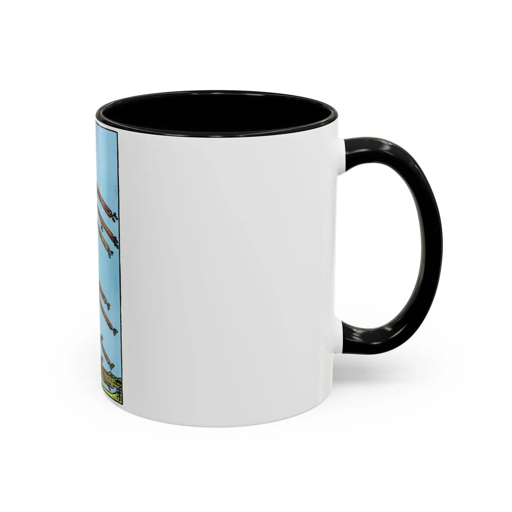 The 8 of Wands (Tarot Card) Accent Coffee Mug-Go Mug Yourself