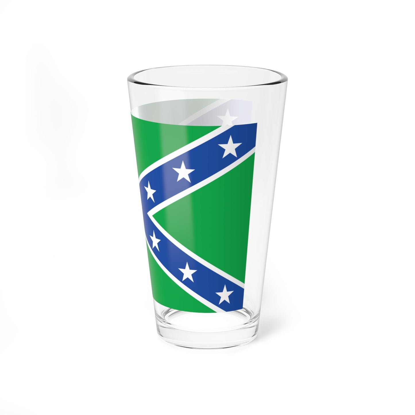 Vermont Rebel Flag (United States) Pint Glass 16oz