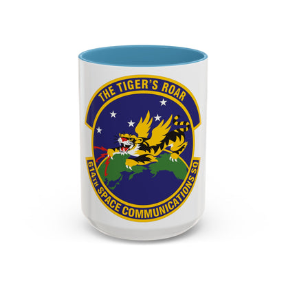 614th Space Communications Squadron (U.S. Air Force) Accent Coffee Mug