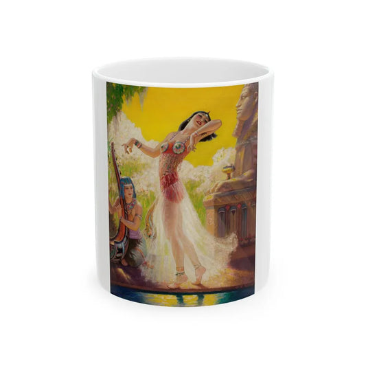 Egyptian Dancer - White Coffee Mug-11oz-Go Mug Yourself