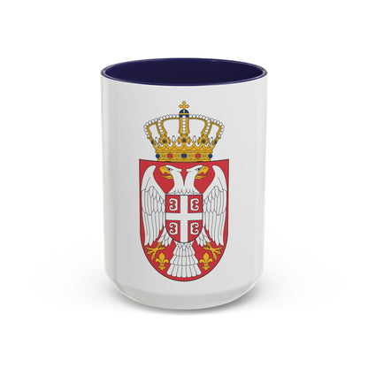Coat of arms of Serbia 2 - Accent Coffee Mug