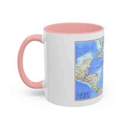 Central America & West Indies(1981) (Map) Accent Coffee Mug