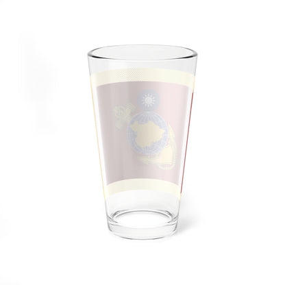 ROCMC Unit Flag (China) Pint Glass 16oz