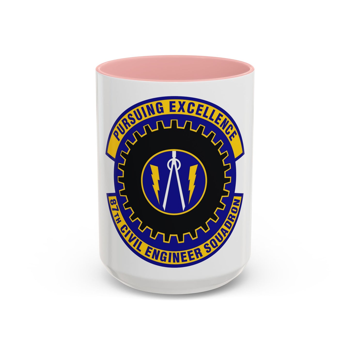 87th Civil Engineer Squadron (U.S. Air Force) Accent Coffee Mug