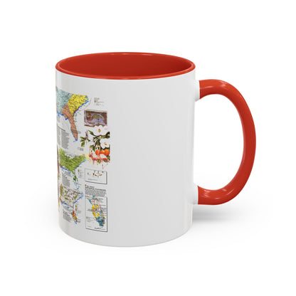 USA - Deep South 2 (1983) (Map) Accent Coffee Mug