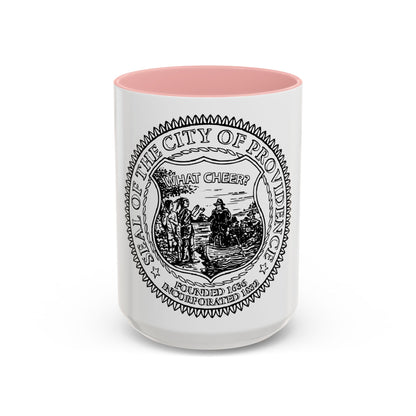 Seal of Providence Rhode Island - Accent Coffee Mug