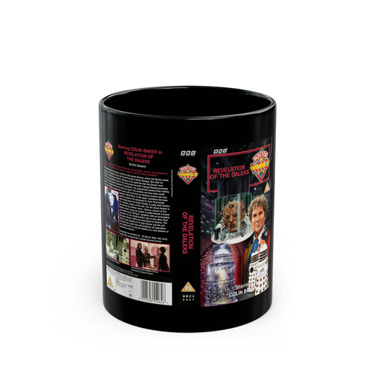 DOCTOR WHO REVELATION OF THEDALEKS (VHS COVER) - Black Coffee Mug