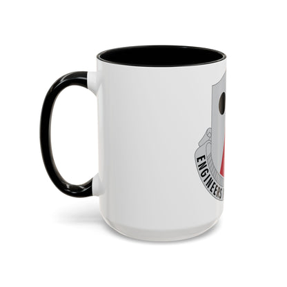 980 Engineer Battalion (U.S. Army) Accent Coffee Mug