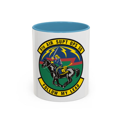 9th Air Support Operations Squadron (U.S. Air Force) Accent Coffee Mug