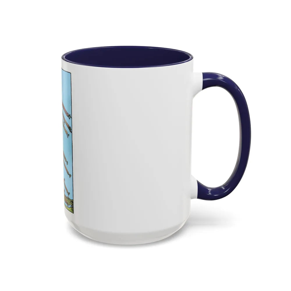 The 8 of Wands (Tarot Card) Accent Coffee Mug-Go Mug Yourself