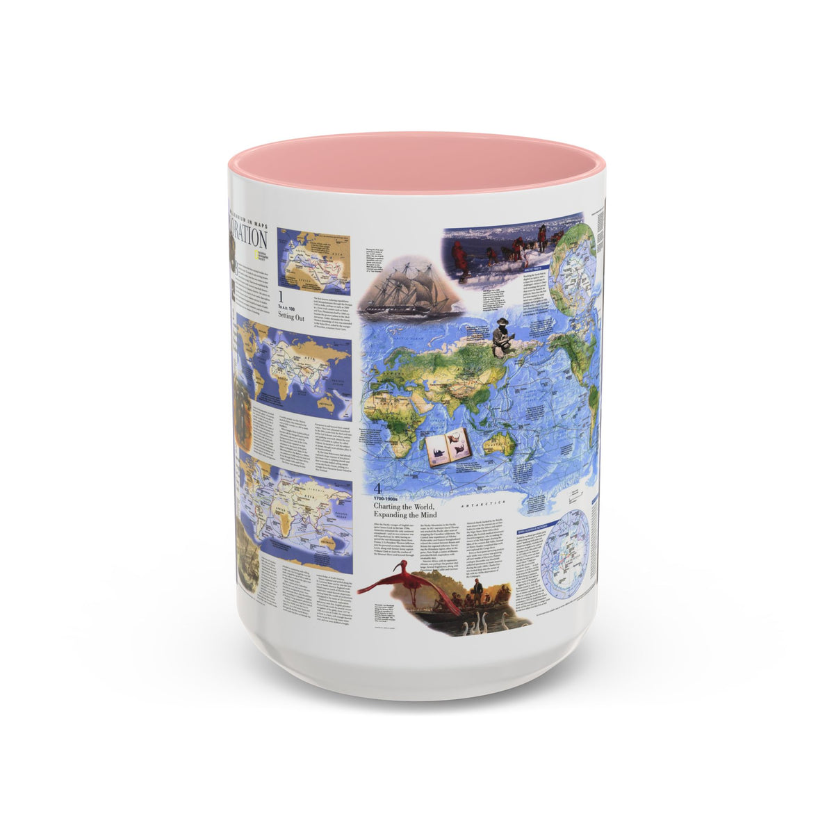 World Map - Exploration (1998) (Map) Accent Coffee Mug